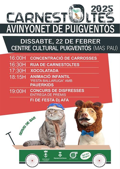 Avinyonet de Puigventós Carnaval 2025 Dissabte 22 febrer