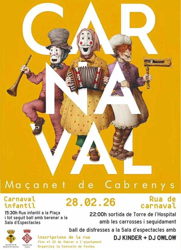 Carnaval a Maçanet de Cabrenys 28 de febrer 2026