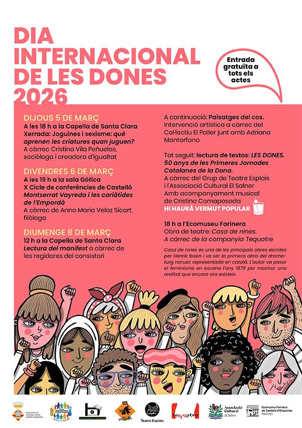 Dia Internacional de les Dones 2026 Castelló d'Empúries.
