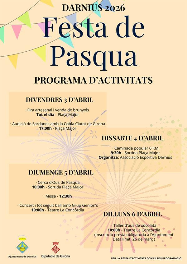 Festa de Pasqua Darnius del 3 al 6 d'abril 2026