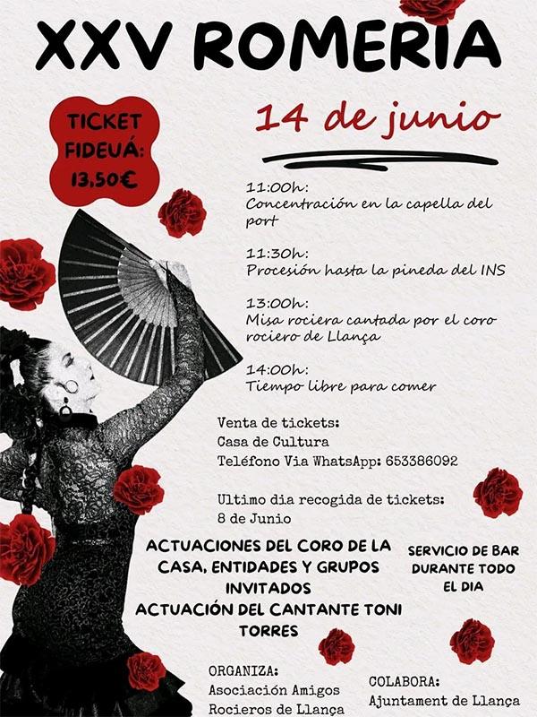 XXV Romeria Llançà 14 de juny 2026
