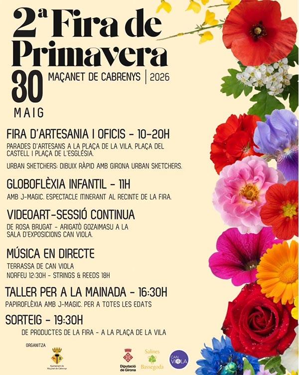 2ª Fira de Primavera a Maçanet de Cabrenys Dissabte 30 de maig 2026