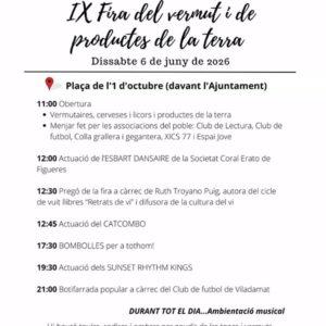 IX FIRA DEL VERMUT I DE PRODUCTES DE LA TERRA
