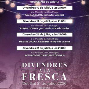 Divendres a la Fresca