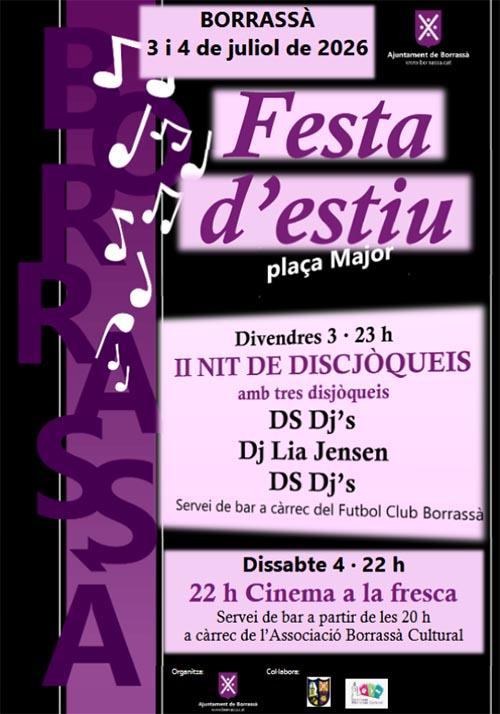 Festa d'estiu a Borrassà