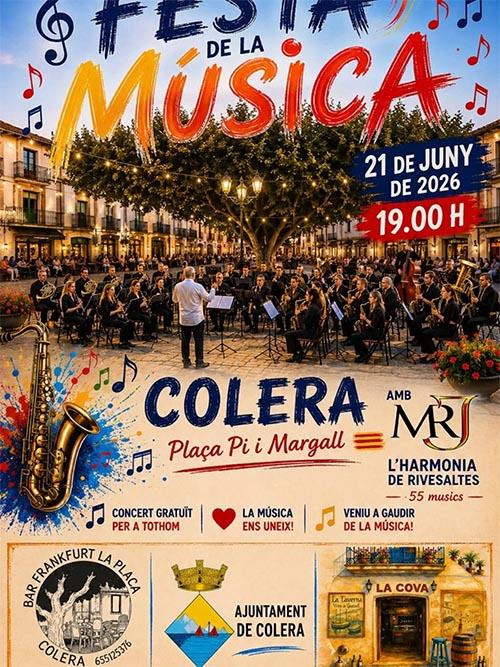Festa de la Música a Colera 21 de juny a les 19h