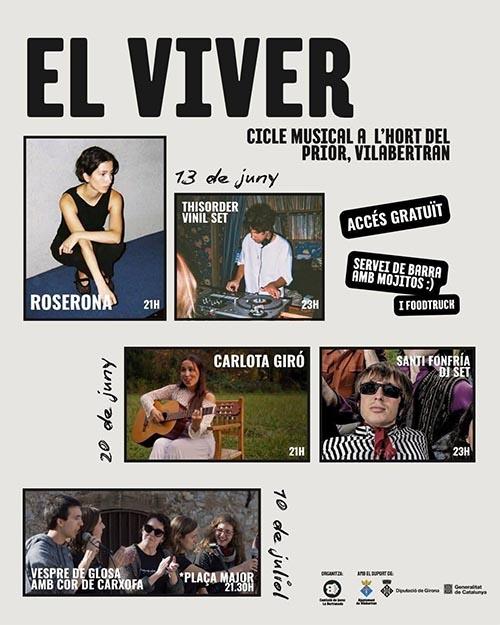 Cicle musical El Viver a Vilabertran A l'Hort del Prior
