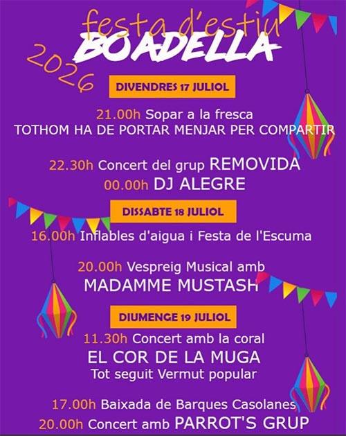 Festa Major d'estiu a Boadella