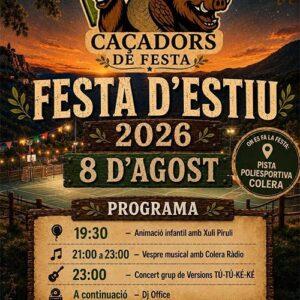 Festa d'estiu Colera 8 d'agost 2026