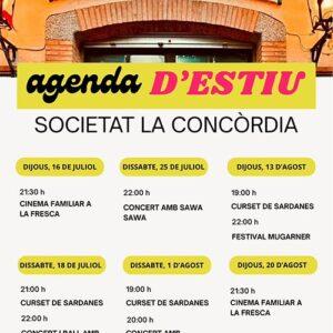 Agenda Societat La Concòrdia a Darnius