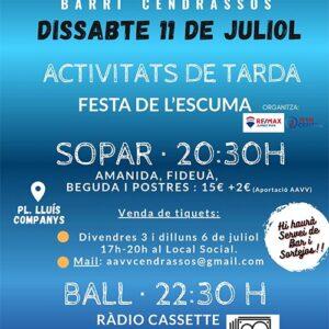 XIBARRI Festa barri Cendrassos 11 de juliol 2026
