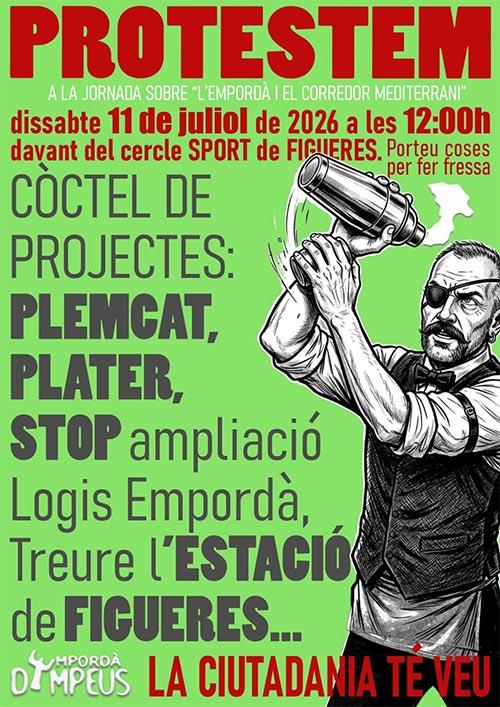 Manifestació a Figueres dissabte 11 de juliol a les 12 davant del Cercle Sport