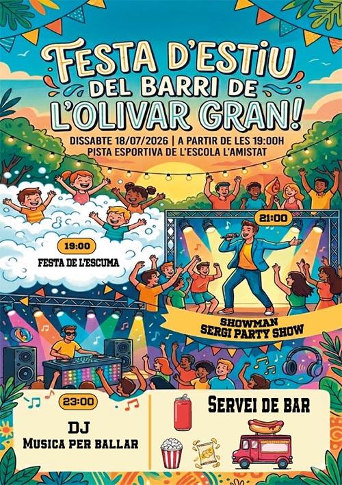 Festa d'estiu del barri Olivar Gran