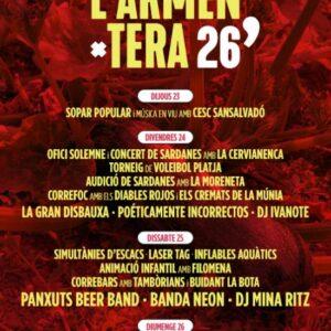 Festa Major l'Armentera del 23 al 26 de juliol