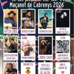 Divendres Musicals a Maçanet de Cabrenys A la Plaça de la Vila.