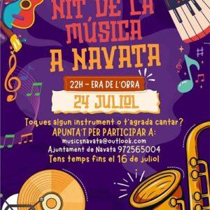 Nit de la música a Navata 24 de juliol a les 22h Era de l'Obra