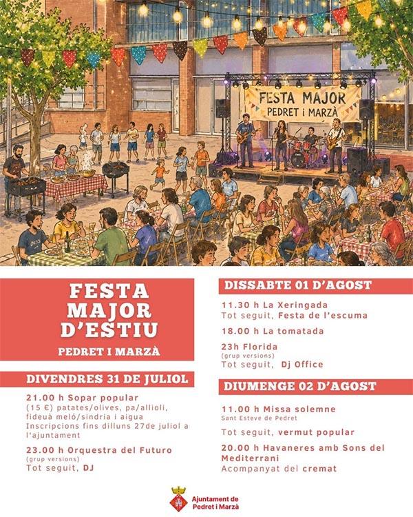 Festa Major d’Estiu de Pedret i Marzà del 31 de juliol al 2 d'agost 2026