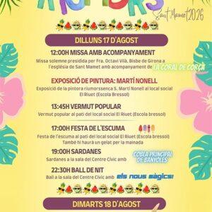 Festa Major de Riumors Sant Jaume 2026 17 i 18 d'agost