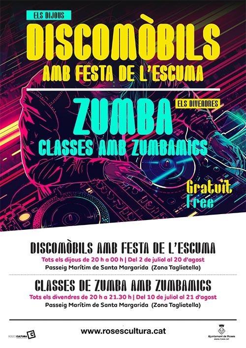 Discomòbil i Festa de l'escuma Tots els dijous de 20h a 00h del 2 de juliol al 20 d'agost Passeig Marítim de Santa Margarita