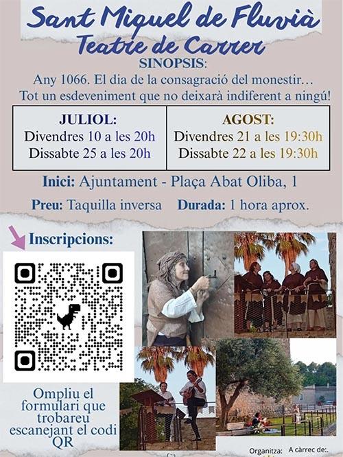 Teatre al carrer Sant Miquel de Fluvià