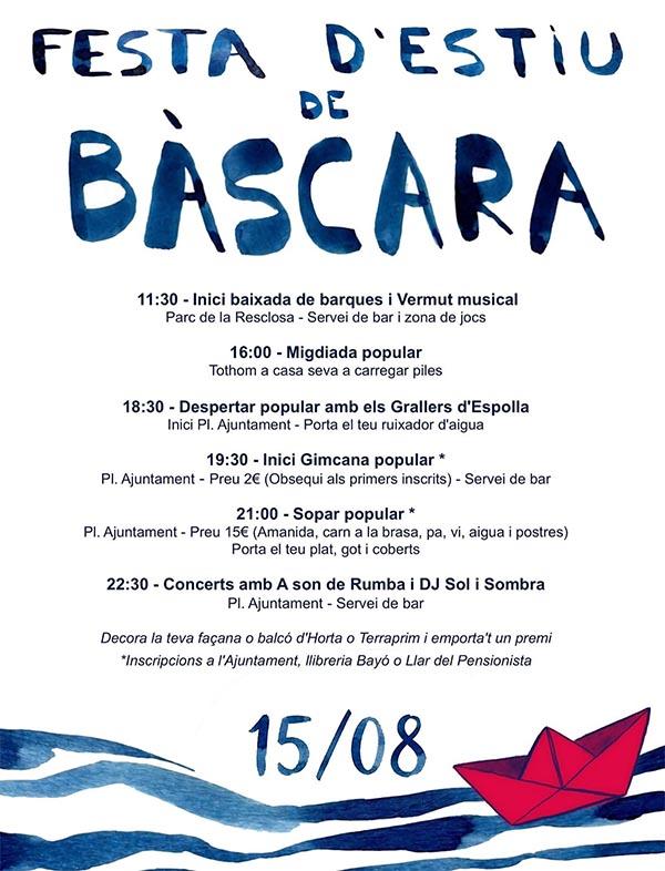 Festa d'Estiu Bàscara 15 d'agost 2026