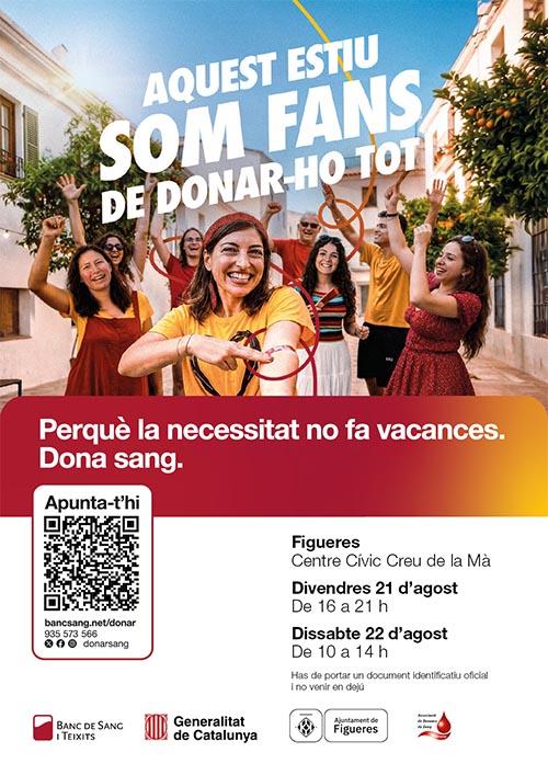 La campanya d’estiu del Banc de Sang busca ‘fans’ de les donacions de sang i plasma La campanya d’estiu del Banc de Sang busca ‘fans’ de les donacions de sang i plasma