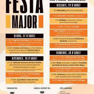 Festa Major Palau-Saverdera del 27 al 30 d'agost 2026