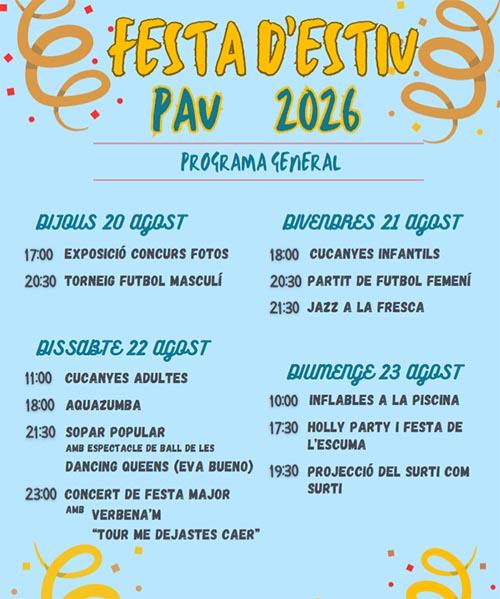 Festa d'Estiu a Pau