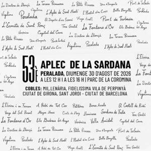 53è Aplec de la Sardana Peralada Diumenge 30 d'agost 2026 A les 12h i 16h | Parc de la Coromina