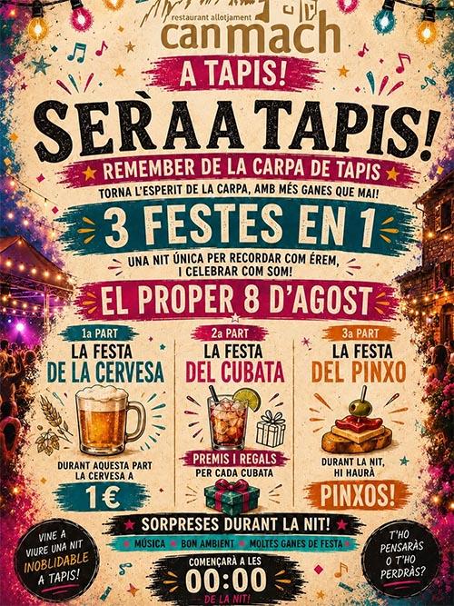 3 Festes en 1 a Tapis Remember de la Carpa