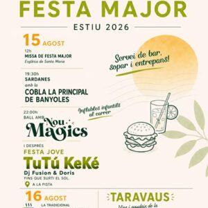 Festa Major de Vilanant i Taravaus Dies 15 i 16 d'agost de 2026