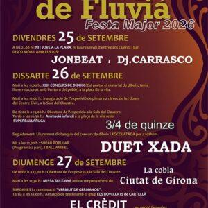 Festa Major Sant Miquel de Fluvià del 25 al 27 de setembre 2026