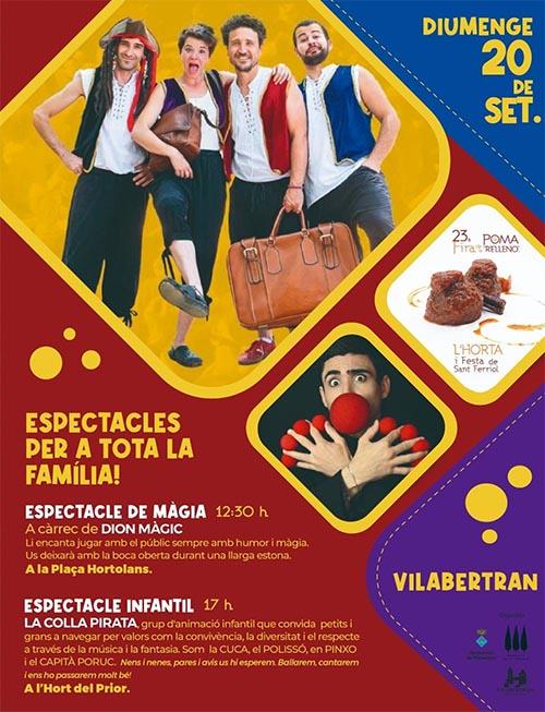 Espectacles per a tota la família Diumenge 20 de setembre
