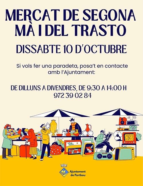 Mercat de segona mà i del trasto Dissabte 10 octubre A Portbou