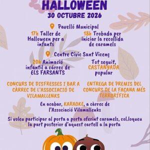 Festa de la Castanyada i Halloween a Vilamalla Divendres 30 d’octubre 2026