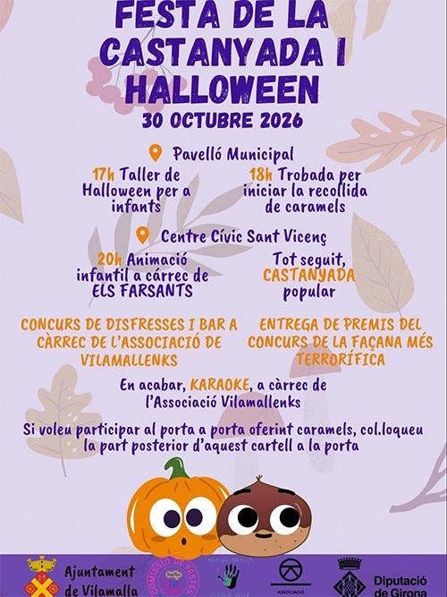 Festa de la Castanyada i Halloween a Vilamalla Divendres 30 d’octubre 2026